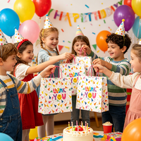 Sacchetti Regalo in Carta con Stampa Cartoon all'Ingrosso per Feste di Compleanno per Bambini, Personalizzabili con Logo