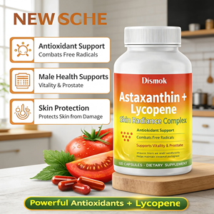 Licopeno y Astaxantina de Marca Privada OEM, Los Mejores Suplementos de Astaxantina para la Salud de la Piel y la Pigmentación - Product Image 1