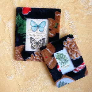 Manufacturer Price Party Gift Table Stuffed Velvet Home Decoration Plush Wood Photo <b>Frame</b> - Product Image 5