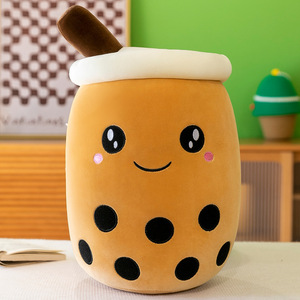 EN STOCK, venta al por mayor, 24cm, Peluches de Peluche Kawaii, lindo juguete con forma de copa de perla, Burbuja, té de la leche, Boba, juguete de Peluche - Product Image 6