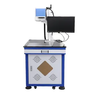 High Working Speed 30W Leather Rubber Wooden Board CO2 Galvo Laser Marking Machine