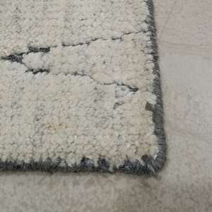 Modern Wool Door <b>Mat</b> Hand Knotted Non <b>Slip</b> Entry Rug Soft Pile Abstract Pattern for Home Hotel Office - Product Image 1