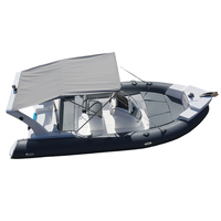 Bateau pneumatique commercial RIB-600A pour la pêche, en PVC, robuste, bateau marin gonflable