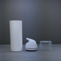 Flacon d'émulsion sans air en forme de cylindre de 30 ml/50 ml/70 ml/100 ml/150 ml avec pompe à lotion, nettoyant pour le visage, plastique PP imprimé à l'écran