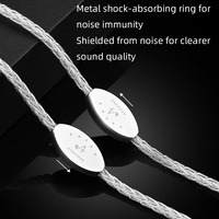 Venta caliente RCA Cable de señal de audio Plata pura 1m 3M 5M 8 hilos trenzado macho a macho para micrófono y altavoz de audio