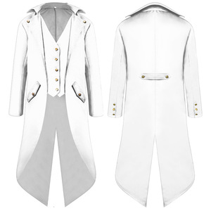 Chaqueta de Tailcoat Vintage Steampunk <span class=keywords><strong>para</strong></span> <span class=keywords><strong>hombre</strong></span>, traje gótico victoriano, uniforme <span class=keywords><strong>para</strong></span> fiesta, graduación, disfraz de Halloween, talla 4XL - Product Image 4