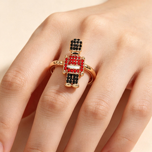 Anello a Forma di Schiaccianoci per Donne, Design Creativo in Stile Cartone Animato, Accessorio da Dito per Uso Quotidiano - Product Image 6