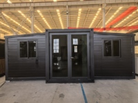 Maison conteneur extensible de 20 pieds à installation facile, fabriquée en Chine, maison préfabriquée modulaire compacte équipée de 3 chambres