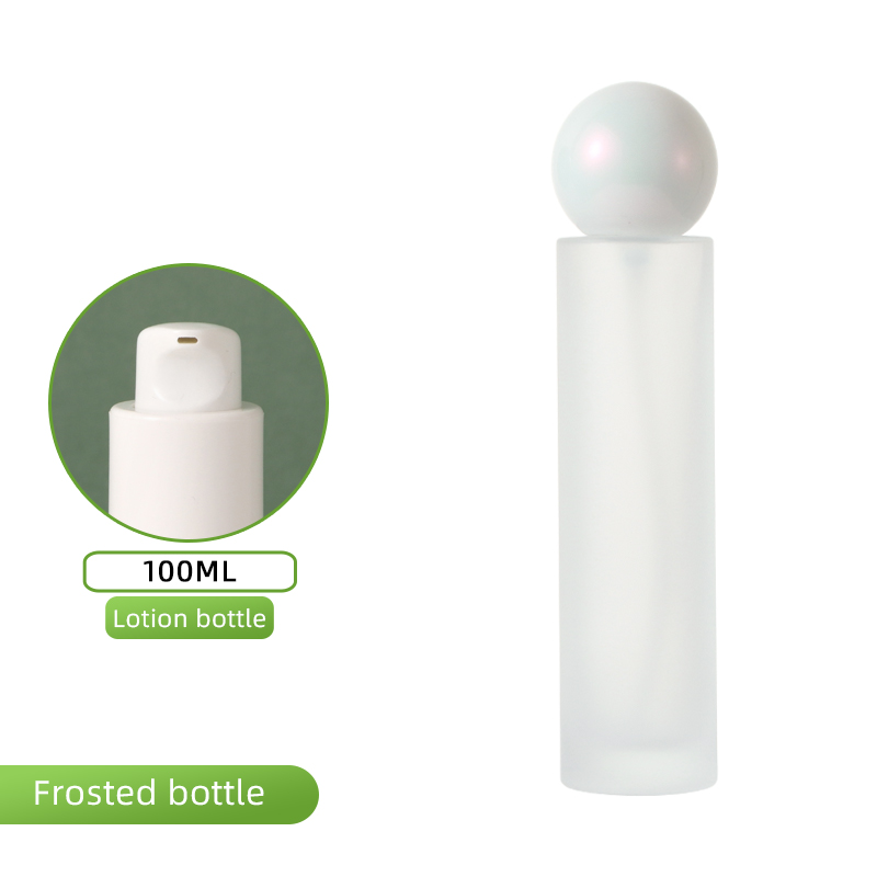 Flacon givré de 100 ml - lotion blanche + couvercle magique Nika