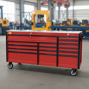Armoire à outils en métal à 15 <span class=keywords><strong>tiroirs</strong></span>, revêtement en poudre durable, <span class=keywords><strong>chariot</strong></span> d'atelier verrouillable OEM, <span class=keywords><strong>chariot</strong></span> <span class=keywords><strong>de</strong></span> <span class=keywords><strong>rangement</strong></span> en acier pour garage, grande capacité - Product Image 1