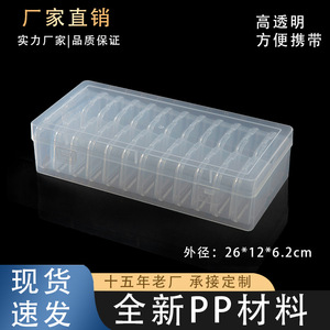 Transparent Plastic Storage Box 24 Compartment Organizer For Screws Cards Toys Rectangular Dustproof With Lid - Product Image 5