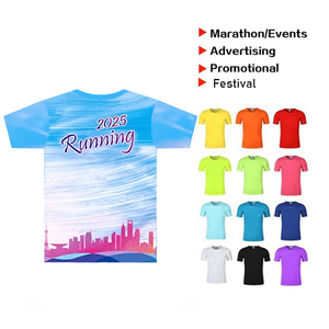 Tùy Chỉnh 100% <span class=keywords><strong>Polyester</strong></span> Thiết Kế Đầy Đủ Tất Cả Các Hơn In Chạy Thể Thao Áo Thun Marathon Khô Phù Hợp Với T Áo Sơ Mi Tùy Chỉnh Thăng Hoa T-Shirt - Product Image 5