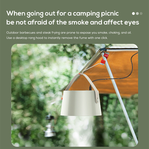 <span class=keywords><strong>Cappa</strong></span> da Cucina Portatile da Tavolo Mini USB Ricaricabile <span class=keywords><strong>con</strong></span> Angolo Regolabile e Maniglia per Appendere - Product Image 4