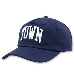 Spring Summer Mid Crown Embroidered Baseball Caps Oem Hats With Custom Logo Outdoor Cotton Twill 5 Panel Unstructured Cap