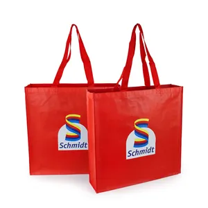 Reutilizável Eco-Friendly RPET Non-Woven Saco De Compras Personalizado Logotipo Impresso ou Cartoon Design Embalagem Dobrável da Fábrica de China