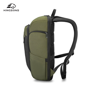 Kingsons Men's Backpack 20-35L Large Capacity Ultralight <b>Computer</b> <b>Bag</b> Everyday Use Solid Color Detachable Strap - Product Image 2