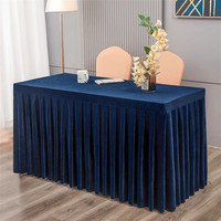 Nappe en velours épais rectangulaire pour mariage, banquet, salon professionnel, exposition, décoration - Vente en gros