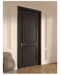 Pintu Kamar Tidur Apartemen Interior Komposit Kayu Walnut Minimalis dengan Bukaan Samping dan Insulasi Suara - Product Image 3