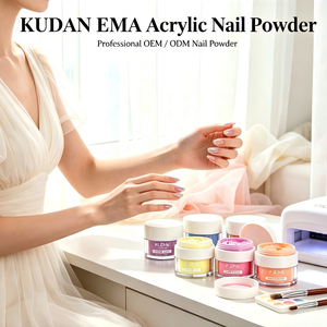 KUDAN Polvo Acrílico EMA al por Mayor <span class=keywords><strong>para</strong></span> Uñas, Bajo Olor, Curado al Aire UV LED, Acabado Mate, Brillante, Neón, Tonos Personalizados <span class=keywords><strong>para</strong></span> Arte de Uñas - Product Image 6