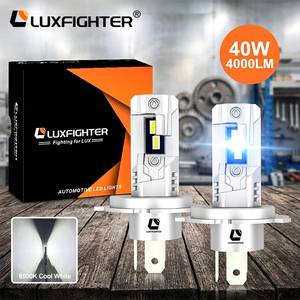Faro LED Q11 Plug-and-Play H4 Blanco Frío 6500K 40W 4000lm Súper Brillante LUXFIGHTER Serie Q ¡Oferta! Sin Ventilador Lp65 Impermeable 1 Unidad - Product Image 1