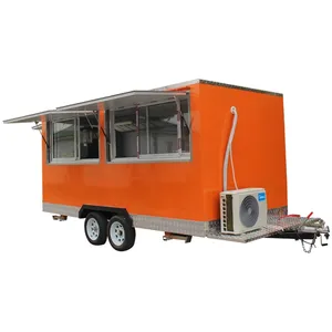 fast food trucks mobile food trailer cart food truck with complete kitchen an equipment from China