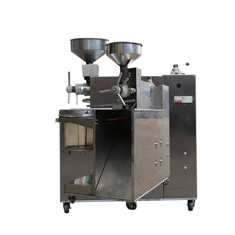 Ev kullanımı manuel rafineri yarı otomatik zeytinyağı presleme pişirme yağ baskı makinesi