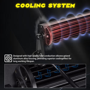 Barra de luz LED curva de 22 32 42 pulgadas, haz de inundación de punto de 3 filas súper delgado para <span class=keywords><strong>Jeep</strong></span>, vehículo, camión, SUV, ATV, Coche - Product Image 4
