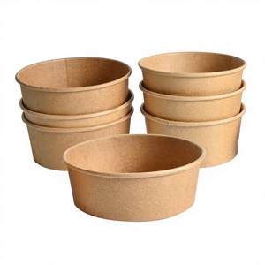 SENANG - Tazones y Tapas de Papel Kraft/Craft Desechables Ecológicos Impresos Personalizados para Regalos (5000 Unidades) - Product Image 1