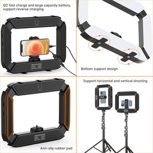2024 nouveau Filmaking Live Stream YouTube enregistrement vidéo <span class=keywords><strong>téléphone</strong></span> portable stabilisateur <span class=keywords><strong>de</strong></span> poche Smartphone plate-forme vidéo avec <span class=keywords><strong>anneau</strong></span> lumineux - Product Image 6