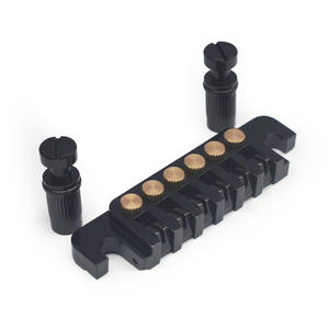 Wholesale gold-Black-Silver Reversible <b>Wrap</b> Around LP electric Guitar Bridge Tailpiece - Stop Tailpiece Saddle - Product Image 6