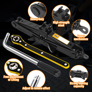1 тонный ручной мини-подъемник автомобильный домкрат портативный гидравлический небольшой ножничный поворотный дизайн - Product Image 5