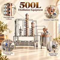 Towin 500L – Équipement de Distillation Électrique en Acier Inoxydable avec Chaudière à Double Colonne de Cuivre et Plaque à Bulles, Qualité Supérieure, Vente Directe Usine