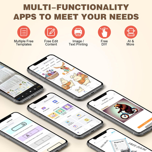 Yuniq per bambini X3 Mini stampante tascabile istantanea blocco cartoni animati interfaccia Wireless portatile portatile stampante senza inchiostro per bambini giocattoli - Product Image 3