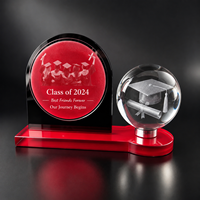Neelpure 198641 Boule de cristal gravée au laser 3D rotative avec motif personnalisé pour Noël, la fête des mères, un cadeau de remise de diplôme