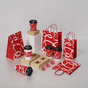 Bolsas de Papel Kraft Reutilizables Personalizadas para Café, Coloridas, con Asas, Proveedor Mayorista - Product Image 1