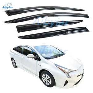 Deflectores de Ventana Mugen 3D Ondulados para <span class=keywords><strong>Toyota</strong></span> <span class=keywords><strong>Prius</strong></span>/Prime 2016-2022, Visores Exteriores Contra Lluvia de PMMA/Acrílico, <span class=keywords><strong>Nueva</strong></span> Generación - Product Image 2
