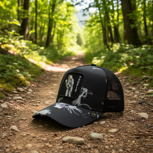 Cappello Trucker Topo in Rete Regolabile Unisex Casual Traspirante Impermeabile con Ricamo Frontale Design a 6 Pannelli - Product Image 2