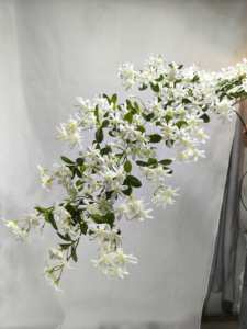 Y1013 Flores Artificiales para Eventos Civiles, Flores Decorativas de Tela de Seda en Blanco y Rosa, Accesorios y Plantas para Bodas - Product Image 5