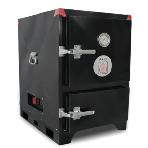 Barbecue vertical Hai Pai Tribe, fumoir portable d'extérieur au bois avec 4 grilles de cuisson et façade - Product Image 2