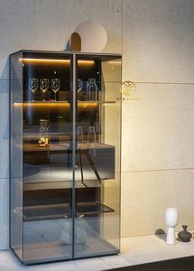 Light Luxury Glass Wine Cabinet Modern High End Aircraft Curio European Wing Aluminum <b>Storage</b> Sideboard Sts3010 Light Luxury - Product Image 6