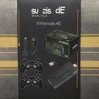 Pilihan terbaik 4K HD M8 stik Video Game 2.4g pengendali nirkabel 64GB 20000 Game pra-pemuatan Retro Mini TV konsol permainan TF