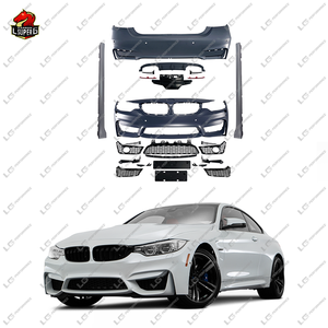 Kit de Carrocería Estilo <span class=keywords><strong>M4</strong></span> en Material PP para <span class=keywords><strong>BMW</strong></span> Serie 4 F32 F36, Parachoques Delantero Estilo M, Parachoques Trasero, Faldones Laterales, Rejilla, Kit de Carrocería F82 - Product Image 1
