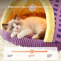 Tente-lit pour chat, tipi douillet, maisonnette cachette, tente pliable en peluche pour chat, tente intérieure pour chat, pour chats et chatons, pour un sommeil chaud