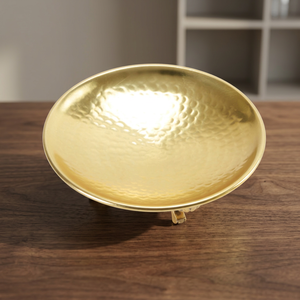 Jabonera de Oro Martillado Hecha en India - Product Image 2
