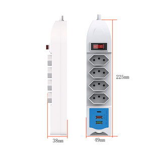 Oem ODM tùy chỉnh 250V <span class=keywords><strong>10A</strong></span> muliple Dải điện mở rộng Dây ổ cắm với chuyển đổi USB Type-C cổng - Product Image 3