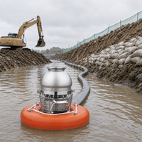 CHUANGMEI 200SZQ300-30-37 Pompe submersible OEM à haut débit en acier inoxydable et alliage d'aluminium pour contrôle des inondations 380V 37kW 300m³/h 30m