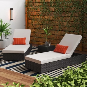 Salon de <span class=keywords><strong>jardin</strong></span> extérieur lit de repos chaise longue en <span class=keywords><strong>osier</strong></span> lit en rotin chaise longue chaises longue chaise longue plage hôtel chaise longue pour piscine - Product Image 2