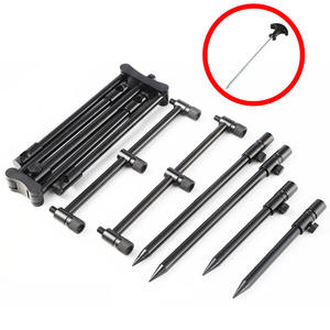 <span class=keywords><strong>Mini</strong></span> caña de pescar de carpa de aleación de aluminio portátil, accesorio de caña de pescar plegable para pesca de Lago y orilla de río - Product Image 4