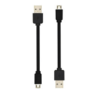Câble de charge rapide Micro USB B court 9cm 10cm, plat, haut de gamme, pour Android, prix de gros usine