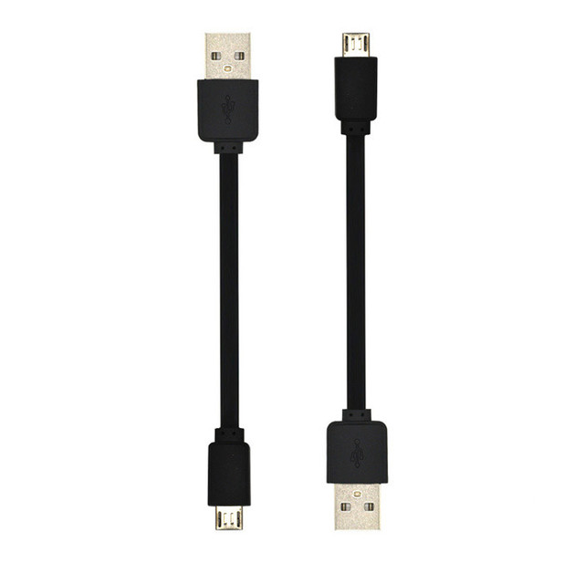 Factory Supply Wholesale Cheap Price 9cm 10cm Short Micro USB B Fast Charge Cable High End Flat Cable Android Charging Cord